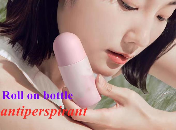 50 ml Botão preto de plástico em rolos de HDPE em rolos de plástico com desodorante Antiperspirante com tampa preta 0