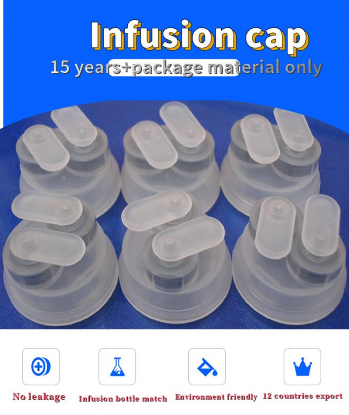 Double Foldable Single Valve Break off Infusion Cap for Lvp PP Infusion Bottle