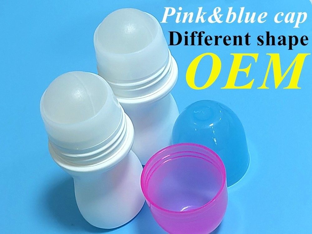 Desenho de última geração 30 Ml 50 Ml 60 Ml Recheado Deodorante Branco HDPE Rolo de Plástico em garrafa