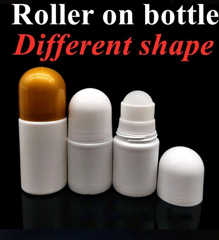 30 ml 50 ml 50 ml 60 ml Rolo de plástico HDPE em garrafas para óleos essenciais com bolas de rolos de PP