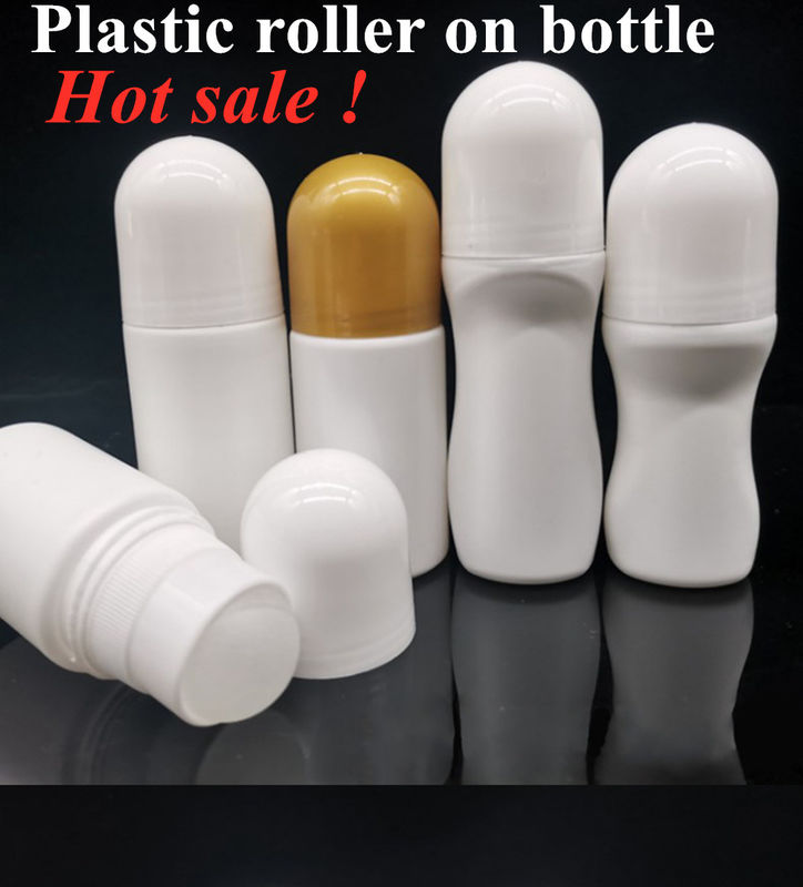 30 ml 50 ml 50 ml 60 ml Rolo de plástico HDPE em garrafas para óleos essenciais com bolas de rolos de PP