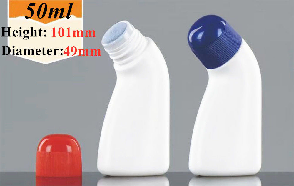 30 ml de protetor solar de 50 ml de HDPE para cuidados corporais óleo essencial vazio Botão de desodorante de plástico com bola de rolos para odor corporal
