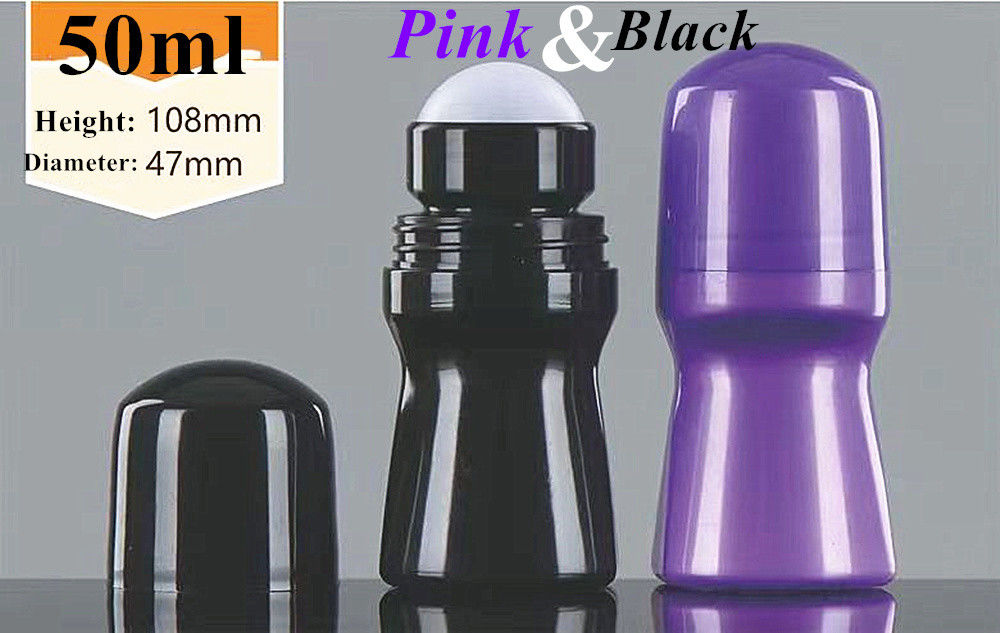 30 ml 50 ml 60 ml Creme de perfume Containers de desodorante de perfume Roller Round Vazio Rolo de HDPE em garrafa de desodorante