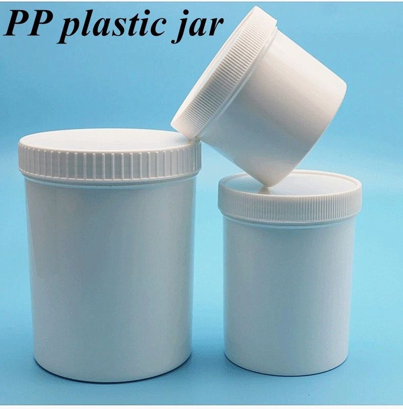 150g 250g 500g PP Creme Cosmético Jar Branco Preto Azul Plastic Cosmético Jar Body Scrub Creme Facial Vazio Jar