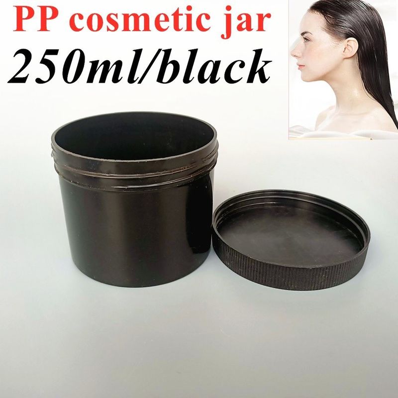 Garrafa de plástico de luxo 150ml 250ml 500ml 4oz Garrafa de cosméticos Branco Translúcido Preto Azul PP Garrafa de creme de plástico