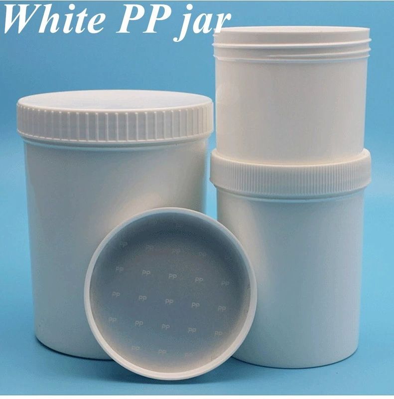Recipiente de cosméticos 150g 250g 500g Branco preto PP Plástico Olho Rosto Creme Corpo frasco com maquiagem Cap parafuso frasco sub pacote