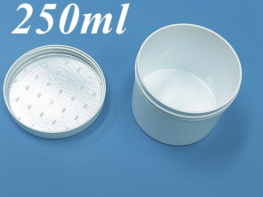 Boca Larga 150g 250g 500g 1000g Branco Preto Azul Bálsamo de Lábios Esfregar Recipiente Vazio Redondo PP Pomada plástica frasco cosmético