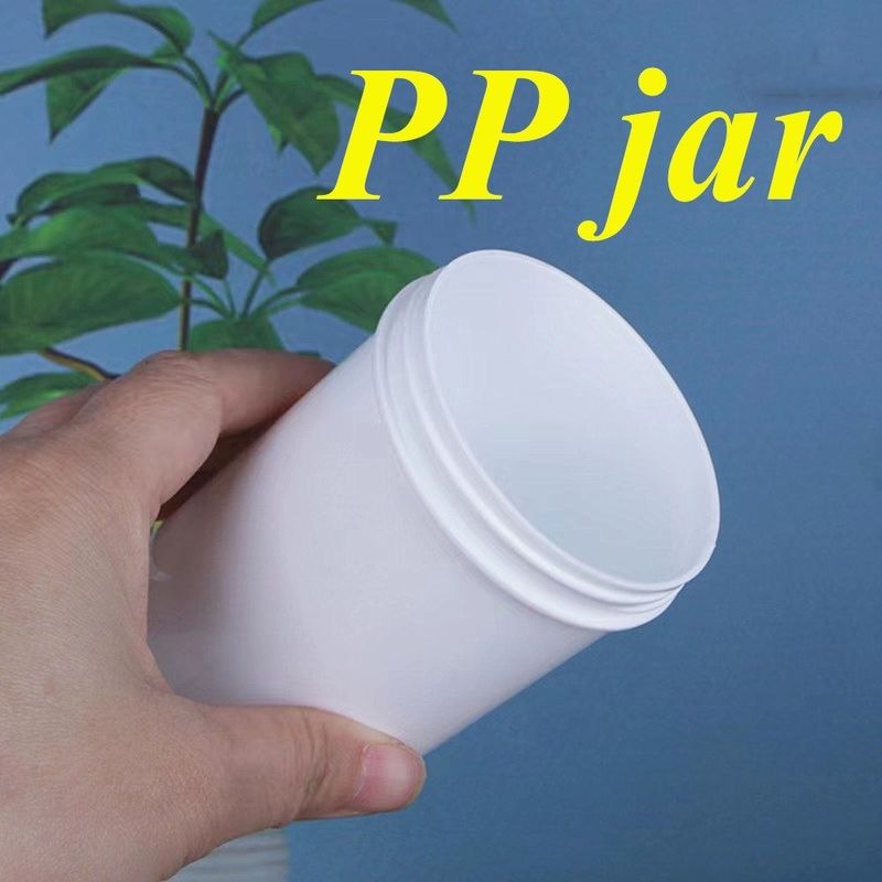 150 ml 250 ml 500 ml 1000 ml Boca Larga Corpo Creme Facial Frasco Branco Pomada PP Recipientes Boca Larga Cosméticos Frasco de plástico
