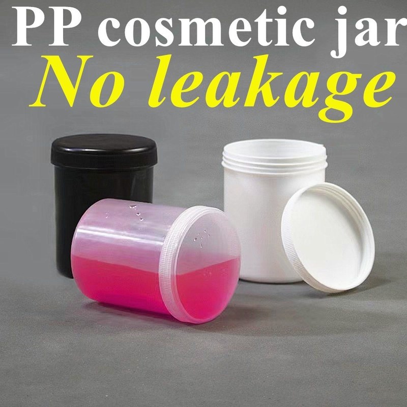 150 ml 250 ml 500 ml 1000 ml PP Plástico Branco Vazio Luxury Round Creme unguento frasco de PP frasco cosmético embalagem com tampa