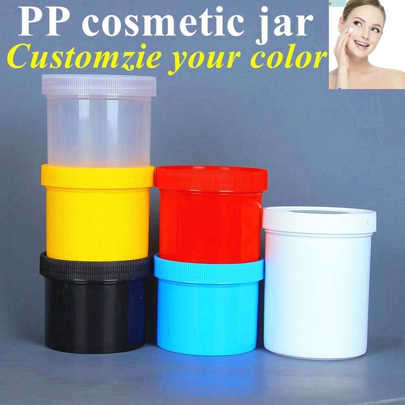 5oz 8oz 17oz Branco Negro Azul Vermelho Embalagem Cosmética Creme Recipiente de plástico PP plástico frasco de creme de beleza