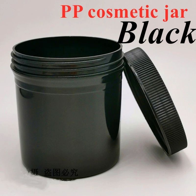 250ml 8oz 500ml 950ml 1000ml PP Cosméticos de Plástico Claros Translúcidos Branco Pomada de plástico Pomada de Creme Jar com Garrafa de Parafuso