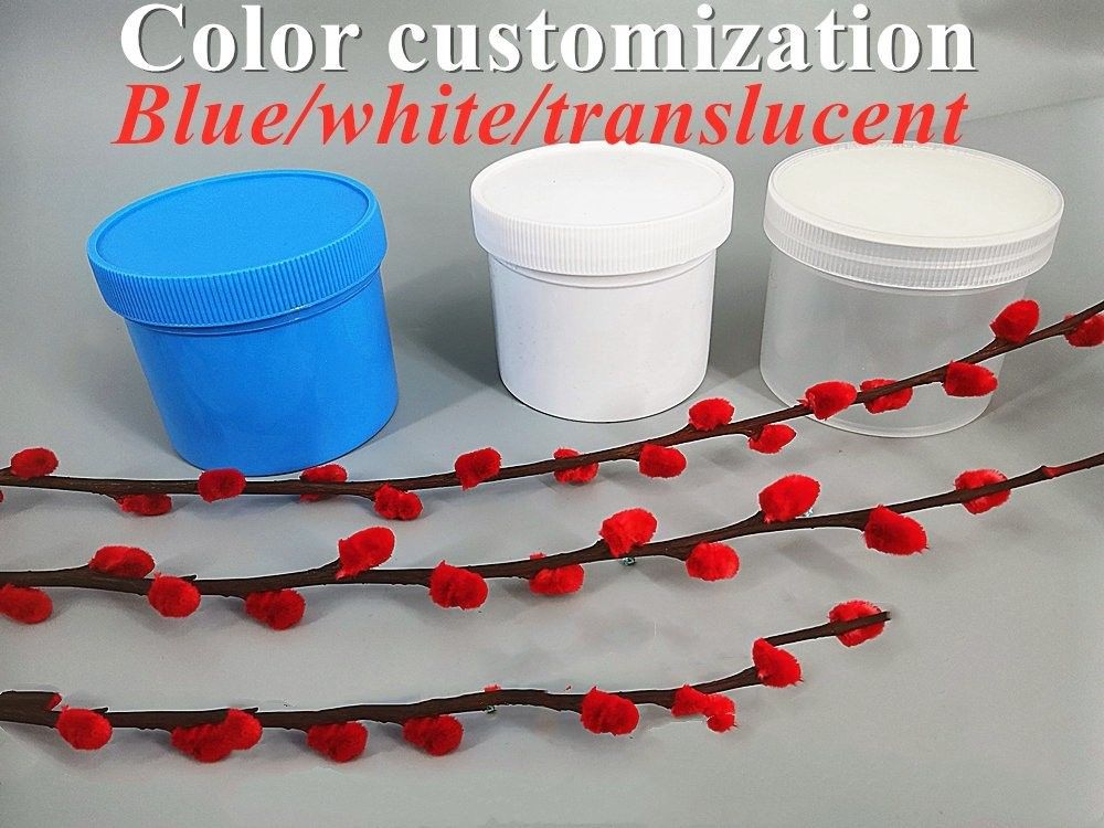 Azul Branco Translúcido Negro Vermelho Creme Facial Para Boca Larga PP Jar Cosmético Jar Plástico para Creme pomada uso de loção corporal