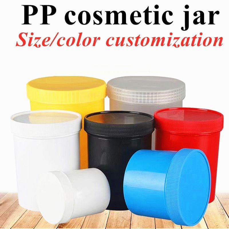 Frasco de creme de plástico PP vazio recipiente de creme facial 250g 500g recipiente de cosmético vazio recipiente de esfregar lábios recipiente de cabelo frasco de cosméticos PP