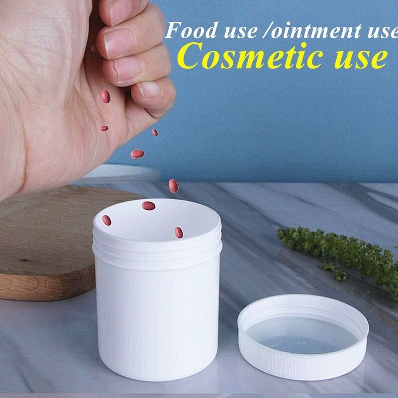 16oz Preta Branca PP frasco cosmético 250ml 500ml 1000ml frasco cosmético recipientes vazios
