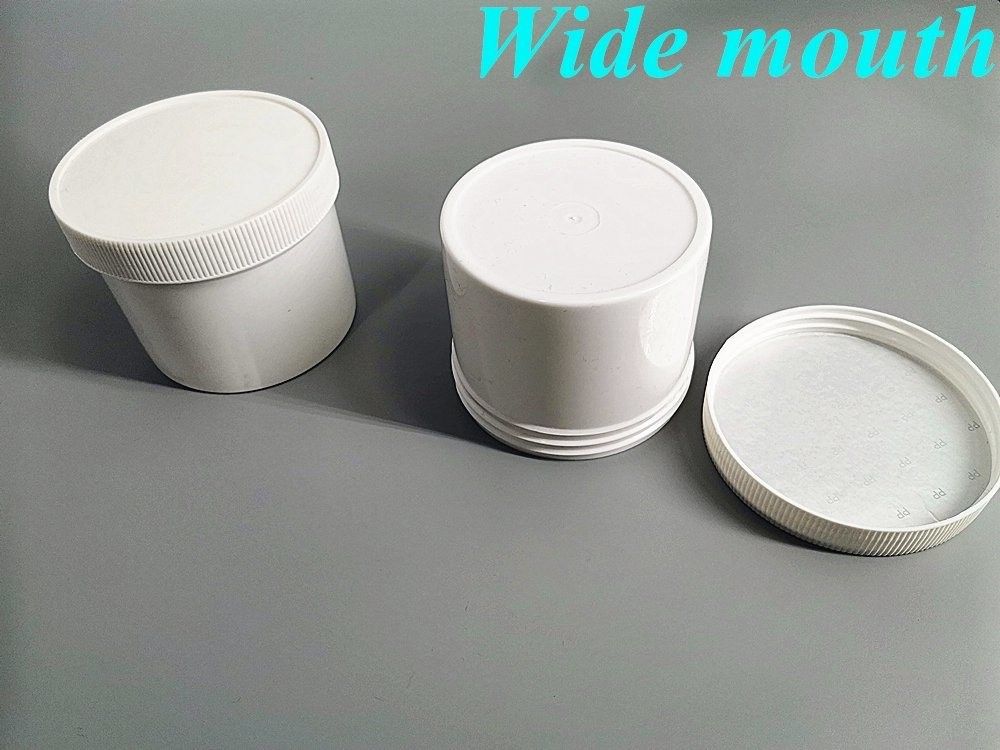 100g 250g 500g Dual Wall Branco Negro Azul Pot Creme PP com Chapeu de Parafuso Creme de Rosto Limpador de Lábios Pés Pot Cosmético PP