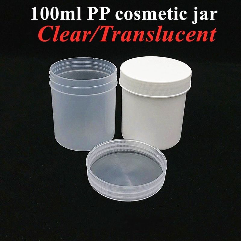 Emagrecimento da pele para o rosto Creme Cosmético recipientes de parede dupla 150g 250g 500g PP Branco Azul plástico Cosmético pomada Creme frasco