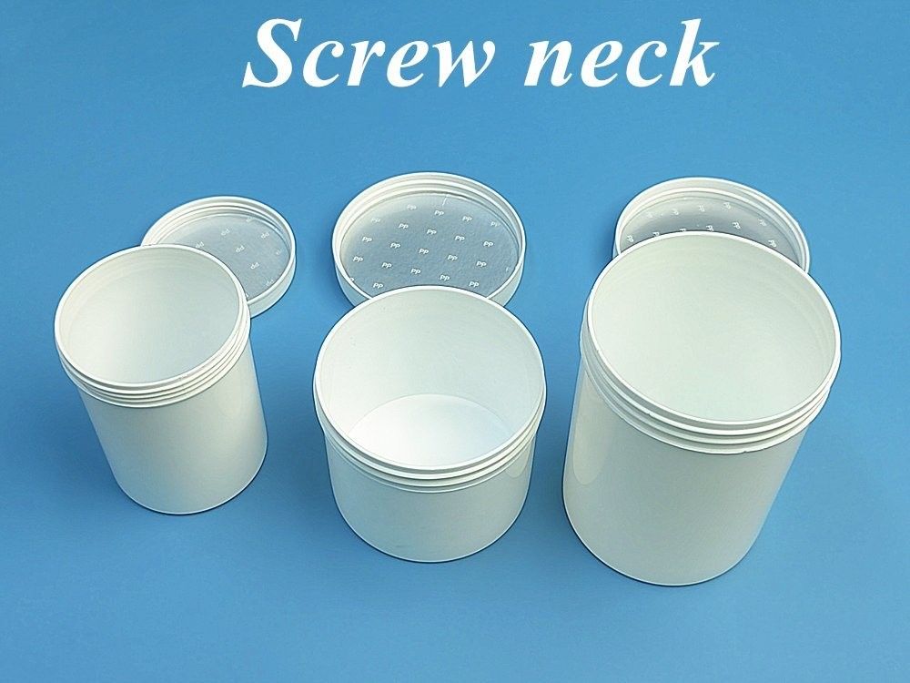 150 ml 250 ml 500 ml embalagem cosmética recarregável frasco de creme facial em PP branco frasco plástico creme de cuidados com a pele frasco cosmético facial