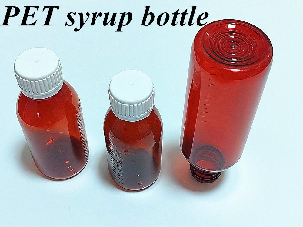 3oz 4oz 5oz garrafa de xarope de plástico redondo vazio uso de medicamentos para animais de estimação pacote médico garrafa de xarope de tosse com tampa de parafuso