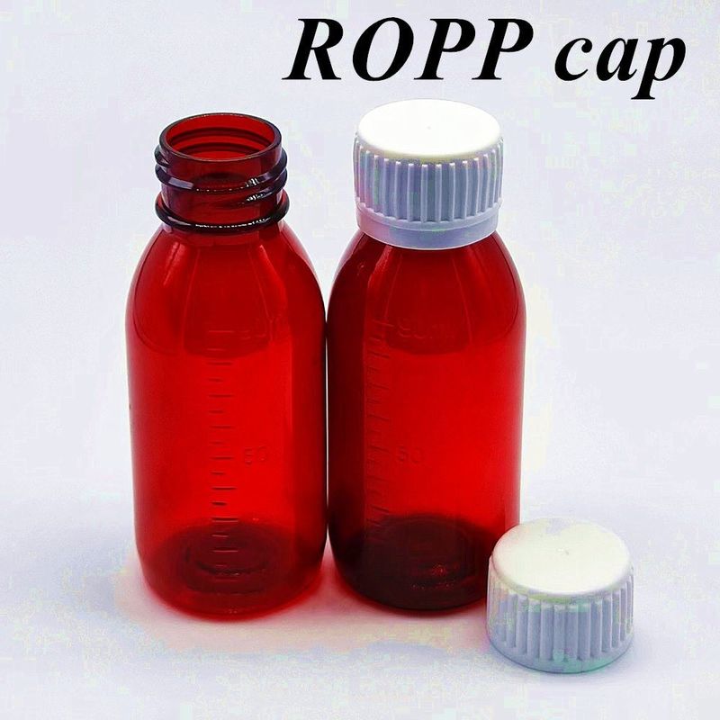 3oz 4oz 5oz Pet Farmacêutico Pet Amber recipiente de plástico xarope de tosse frasco de remédio frasco de líquido oral