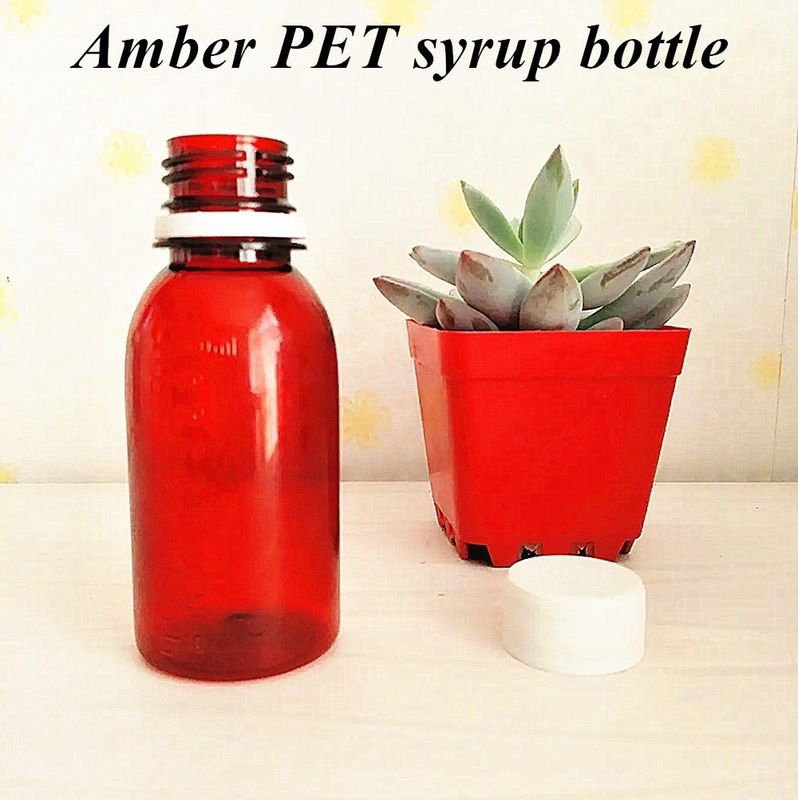 100 ml 120 ml 150 ml de medicamento frasco de plástico xarope para tosse para animais de estimação frasco xarope para tosse de plástico líquido frasco redondo com tampa de parafuso