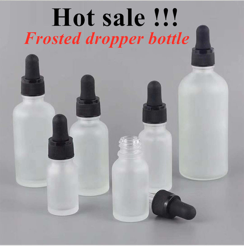 Óleo essencial de luxo 15ml 20ml 30ml 50ml Vazio Óleo essencial branco fosco âmbar vidro de óleo essencial