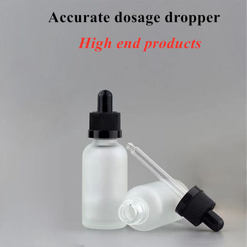 1 oz 2 oz 5 ml 10 ml 20 ml 30 ml 50 ml 100 ml Garrafa de vidro branco congelado preto para esse