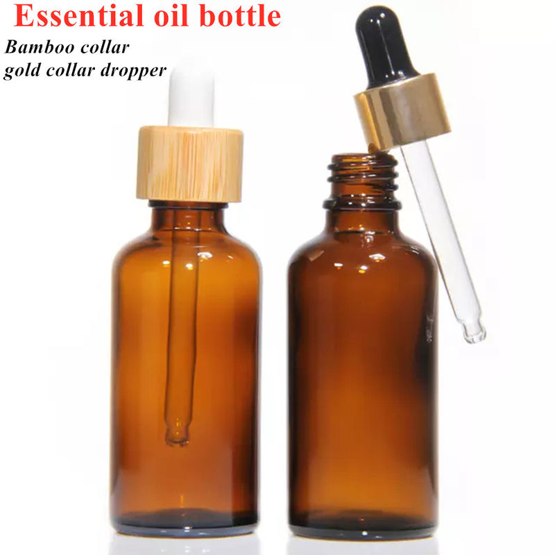 Soro de maquiagem de luxo personalizado para cuidados com a pele Uso de óleo essencial amarelo branco vazio Garrafas de gotejamento com pipeta