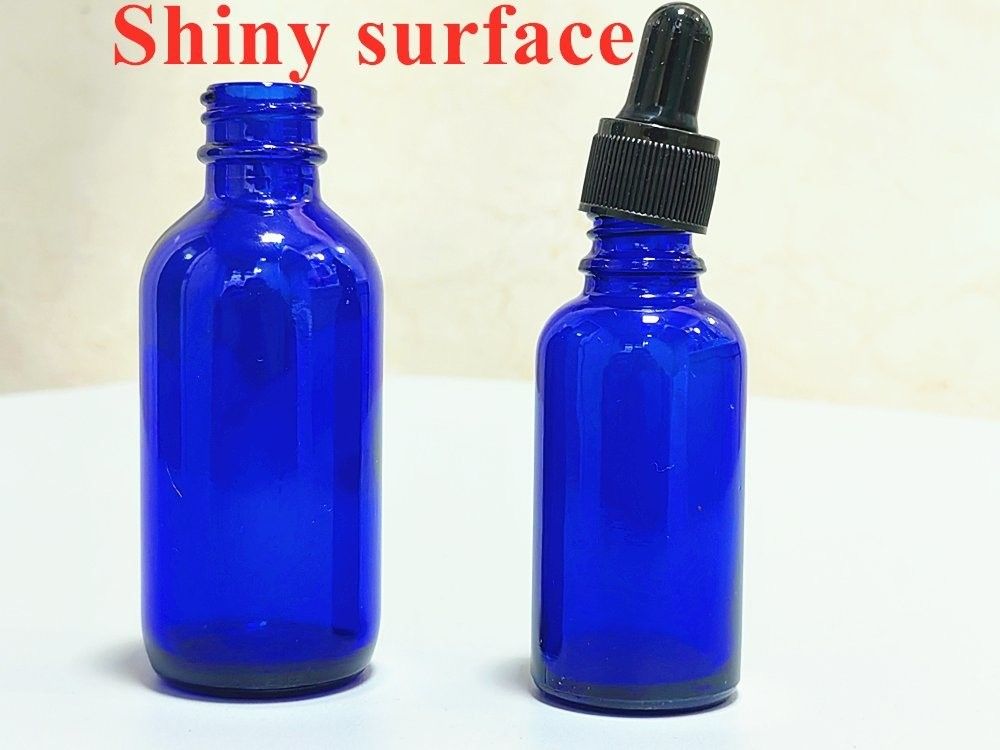 10 ml 20 ml 30 ml 50 ml Embalagem Cosmética Redonda Vazia Boston Embalagem Vazia Óleo Essencial Azul Garrafa de Vidro Com Garrafa