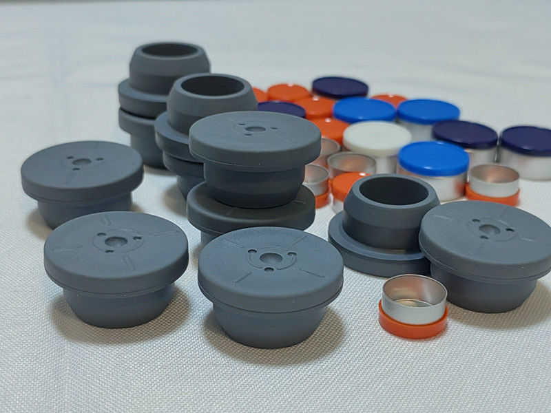 13mm 20mm 28mm Cores cinzentas Violos de vidro para injecção Utilizam frasco de pó liofilizado Farmacêutico Butilo rolha de borracha