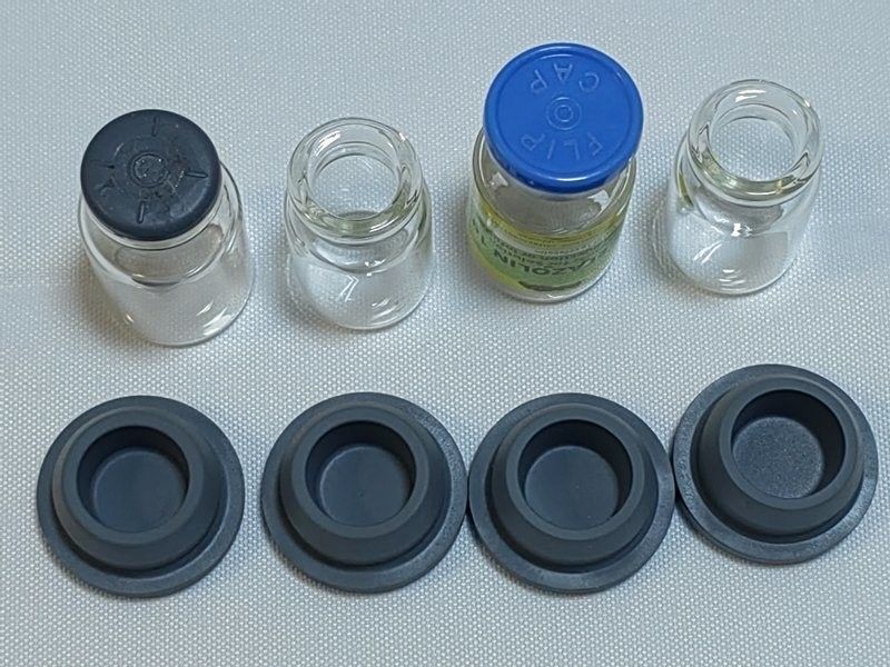 Tapete de borracha de butil-butilo bromado de silício de 13 mm e 20 mm para frasco de vidro liofilizado