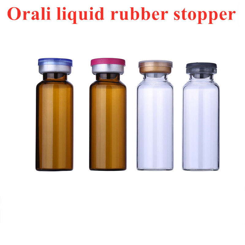 13 mm 20 mm 32 mm Uso Médico Azul Cinza Liofilização Butilo Borracha rolhas para frasco de vidro Garrafa de perfusão de vidro