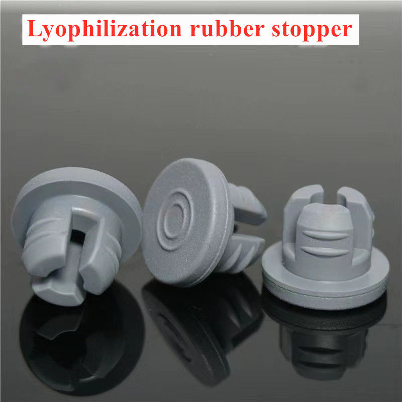 13 mm 20 mm 28 mm 32 mm Vidro Médico de Silício Cinzento fecho de frasco injetável rolha de borracha de butil farmacêutica
