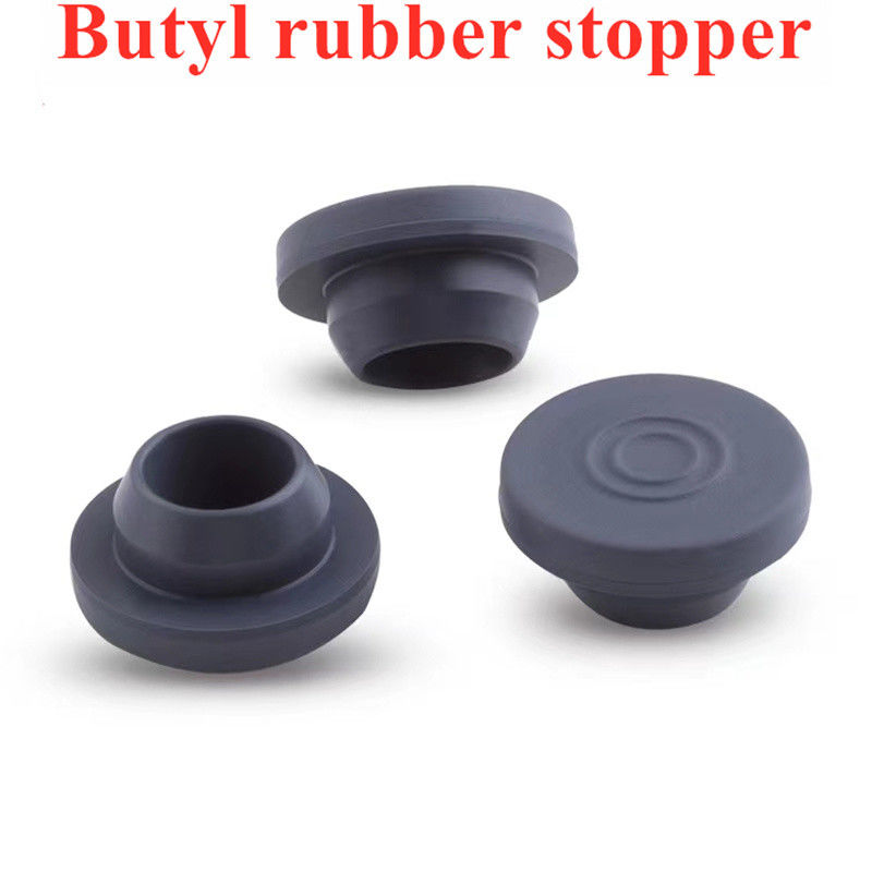 Vidro de liofilização 13 mm 20 m 28 mm 32 mm Vials Cinza Médico Butil Borracha rolha para frasco de vidro frasco de perfusão de vidro