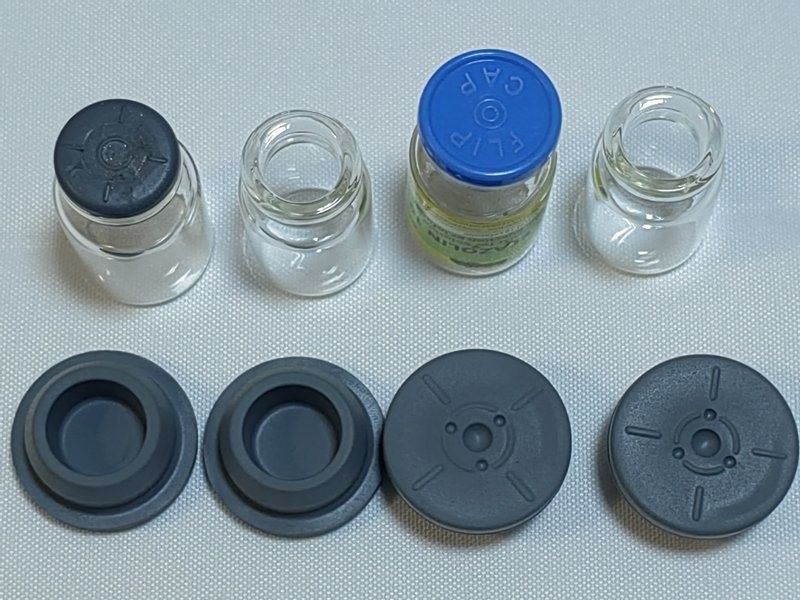 Congelar Vidro Seco Injetável Vial Vidro de grande volume Botão de Infusão Utilize Bombo de Borromobutilo Butilo Clorobutilo