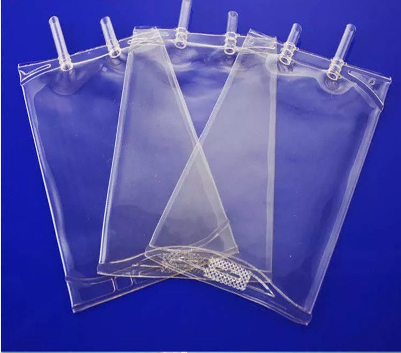250 ml 500 ml Saco de perfusão de PVC composto Grande volume Saco descartável de pressão de fluido intravenoso de transporte IV de solução