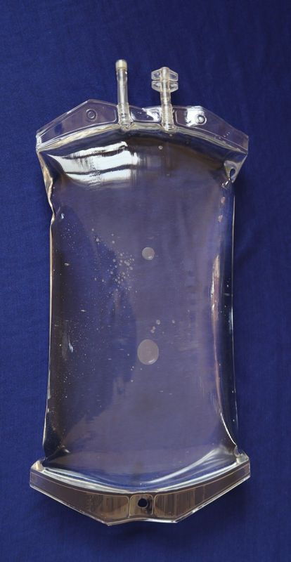 Saco de perfusão de PVC de 100 ml 250 ml descartável IV Saco Médico Transparente Saco de perfusão de PVC Vazio para solução salina normal de glicose