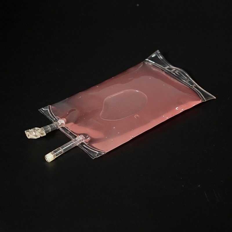 500 ml Saco de Fluido Médico para Solução IV Saco de Infusão de Tubos Duplos Não DEHP Saco IV Vazio Single Port com torção de borboleta
