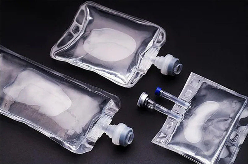 Saco de perfusão de solução salina normal de cloreto de sódio 500 ml 1000 ml Saco de perfusão de solução salina normal de cloreto de sódio 500 ml Saco de perfusão de fluido IV não de PVC de porta única intravenosa com Euro Cap