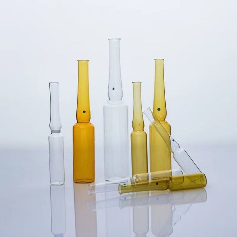 2 ml 3 ml 5 ml 10 ml 20 ml soro antienvelhecimento claro para clareamento da pele Amber Injecção Ampolas de vidro vazias para injecção