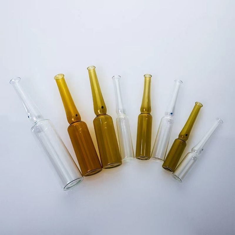 2 ml 3 ml 5 ml 10 ml 20 ml soro antienvelhecimento claro para clareamento da pele Amber Injecção Ampolas de vidro vazias para injecção