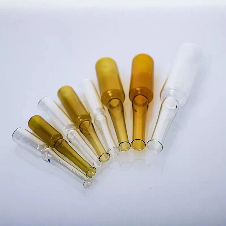 1 ml 2 ml 5 ml 10 ml 20 ml Ampola de vidro chinês e ISO Ampola de vidro de borosilicato farmacêutico descartável