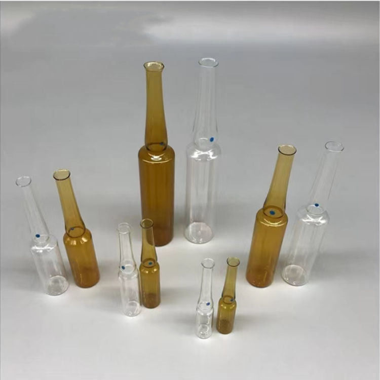 1 ml 2 ml 5 ml 10 ml 20 ml Ampola de vidro chinês e ISO Ampola de vidro de borosilicato farmacêutico descartável