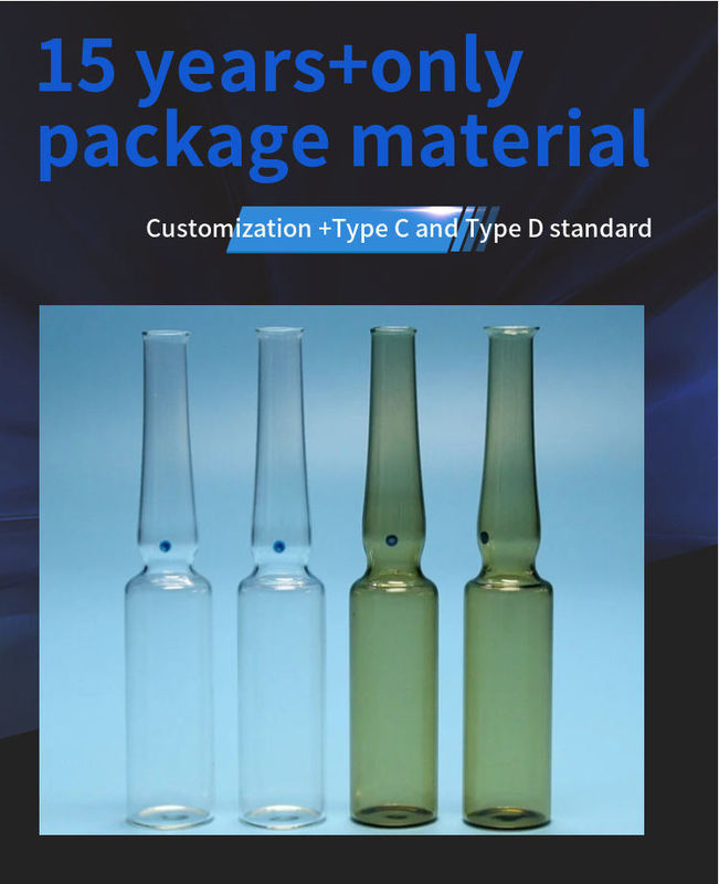 1 ml 2 ml 5 ml 10 ml 20 ml Ampola de vidro chinês e ISO Ampola de vidro de borosilicato farmacêutico descartável