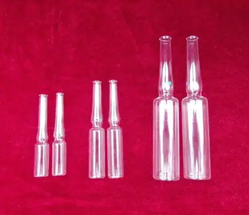 1 ml 2 ml 5 ml 10 ml YBB USP Ampolas de vidro borosilicato vazias para injecção Ampolas de vidro âmbar transparente para Farmac