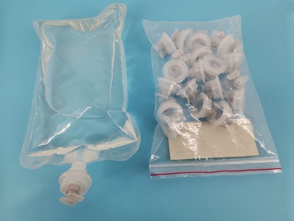 Euro Caps e Portos PP LVP frasco de perfusão médica ISBM máquina BFS 32mm PP Euro Cap euro cabeça