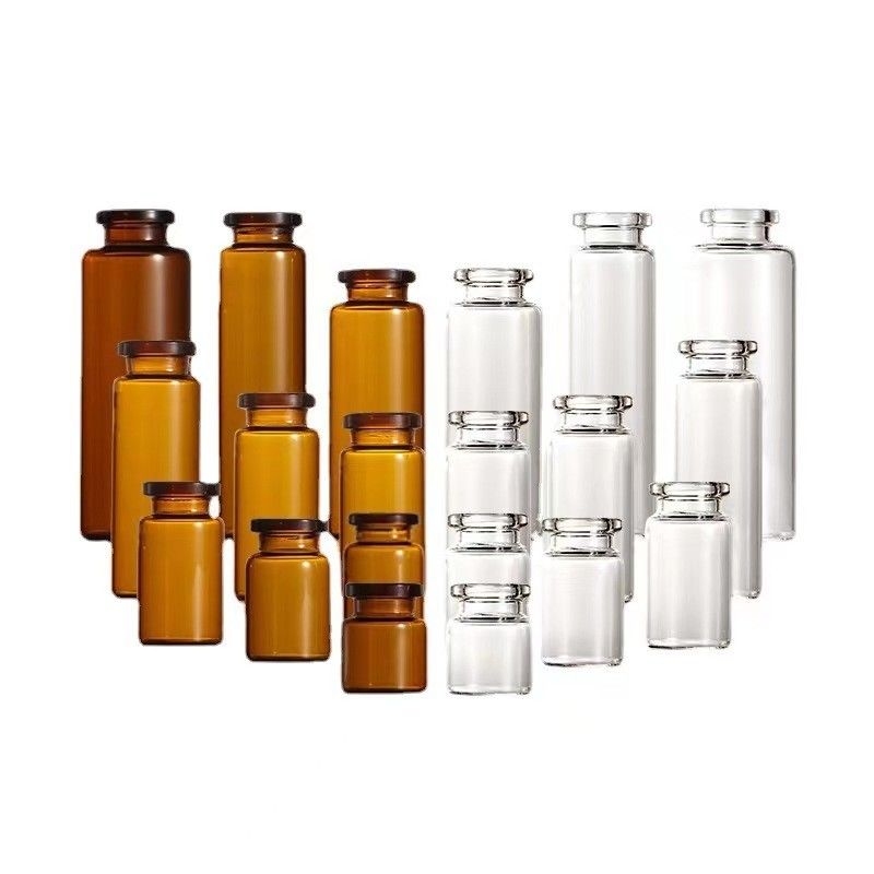 5 ml 7 ml 10 ml Borosilicato Ambar Clare Botão de Vidro de Vacina Tubular Vazio Injecção soro vazio Vial de Vidro