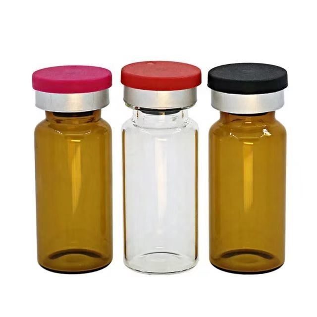 10 ml 20 ml Ambre Limpido Limão Limpido Lavado Estéril Vidro Despirogenado Vial de Injecção para Antibióticos