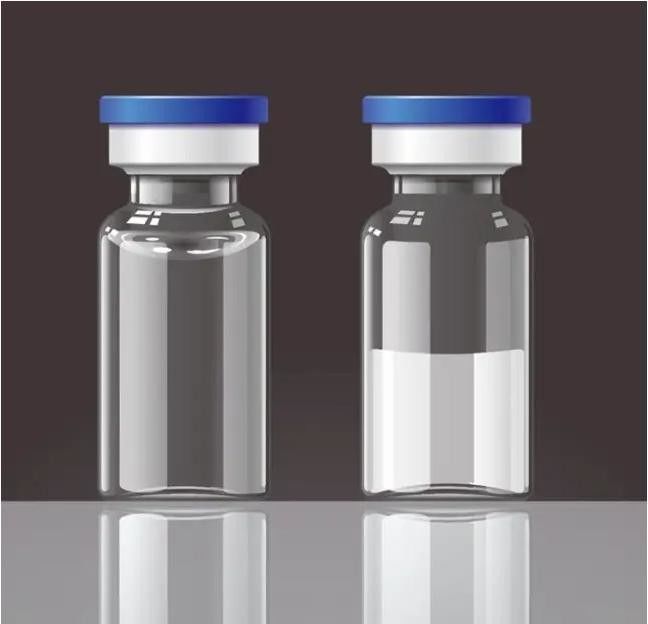 2 ml 5 ml 7 ml Vial de vidro para liofilização Farmacêutico Vacina Tubular Vial de vidro Ambrósio transparente Vial de vidro com tampa de alumínio