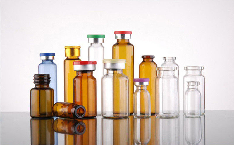 2 ml 5 ml 7 ml Vial de vidro para liofilização Farmacêutico Vacina Tubular Vial de vidro Ambrósio transparente Vial de vidro com tampa de alumínio