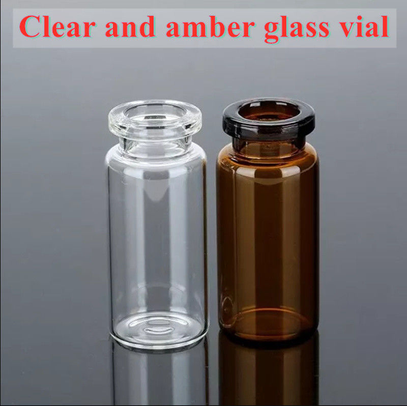 5 ml 20 ml Farmacêutico Borosilicato de Vidro Ambar Límpido Vazio Liofilização Vial de Vidro Tubular para Injecção